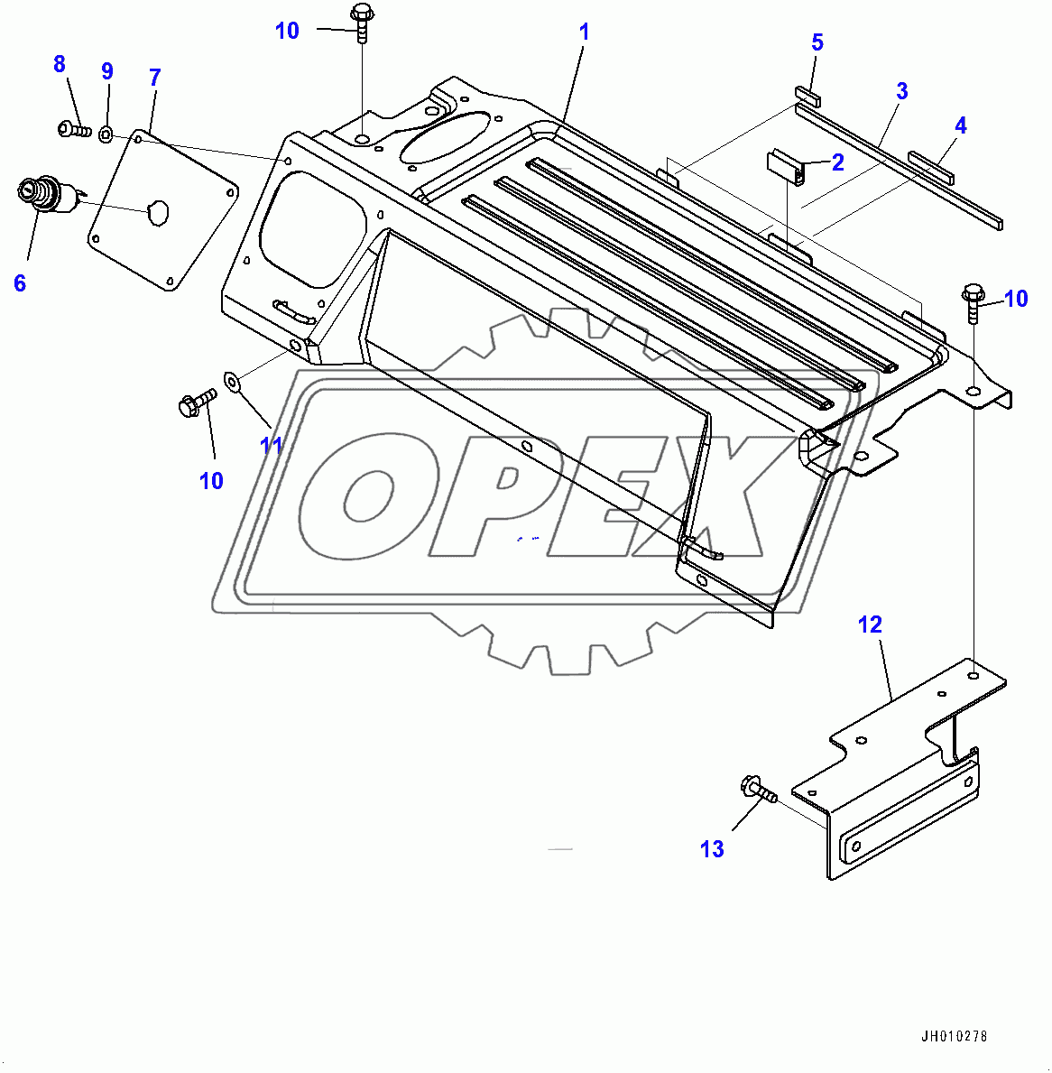  Cab, Cab In Parts, Luggage Plate (400001-)