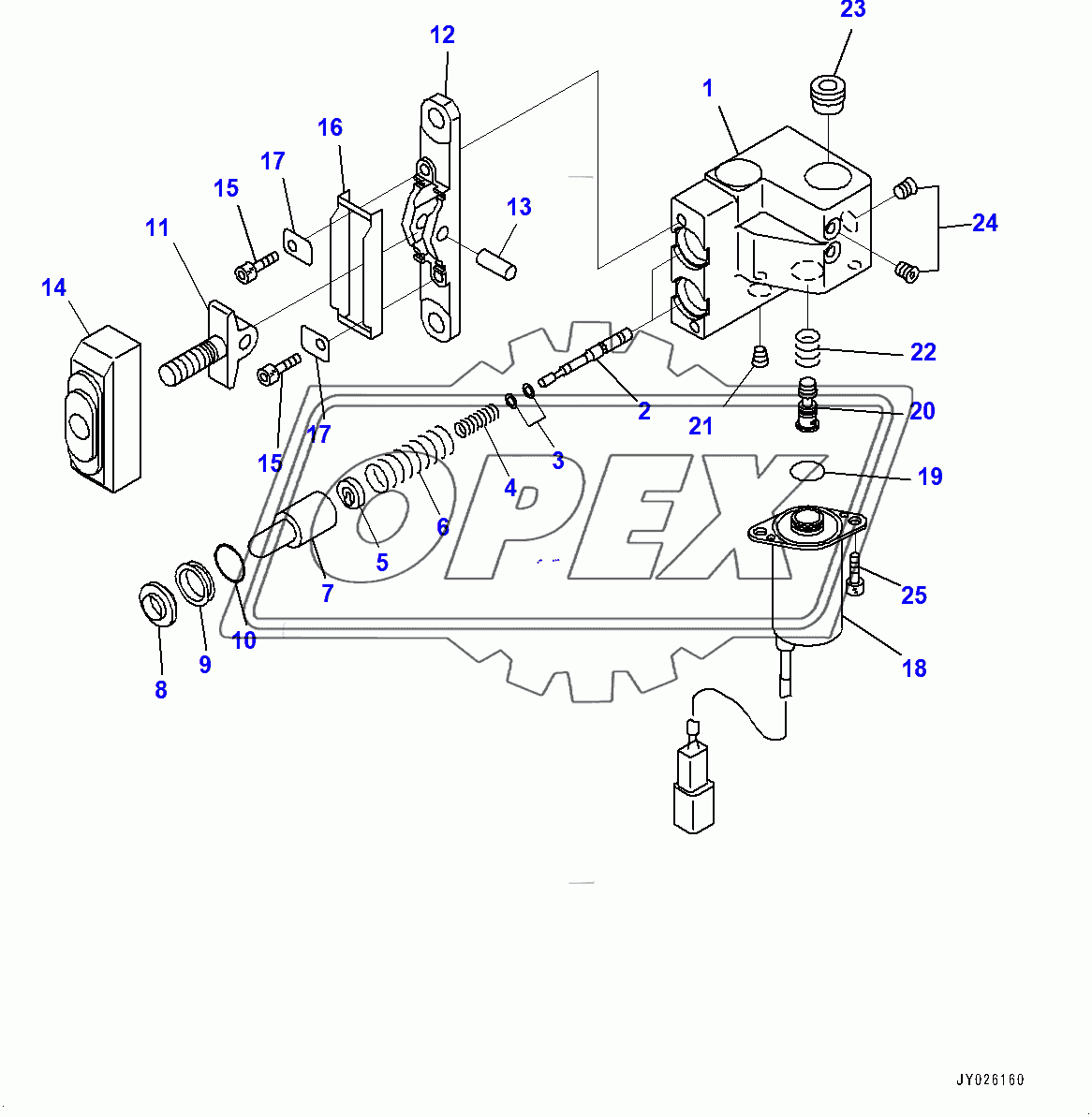  Cab, PPC Valve for Attachment (400001-)