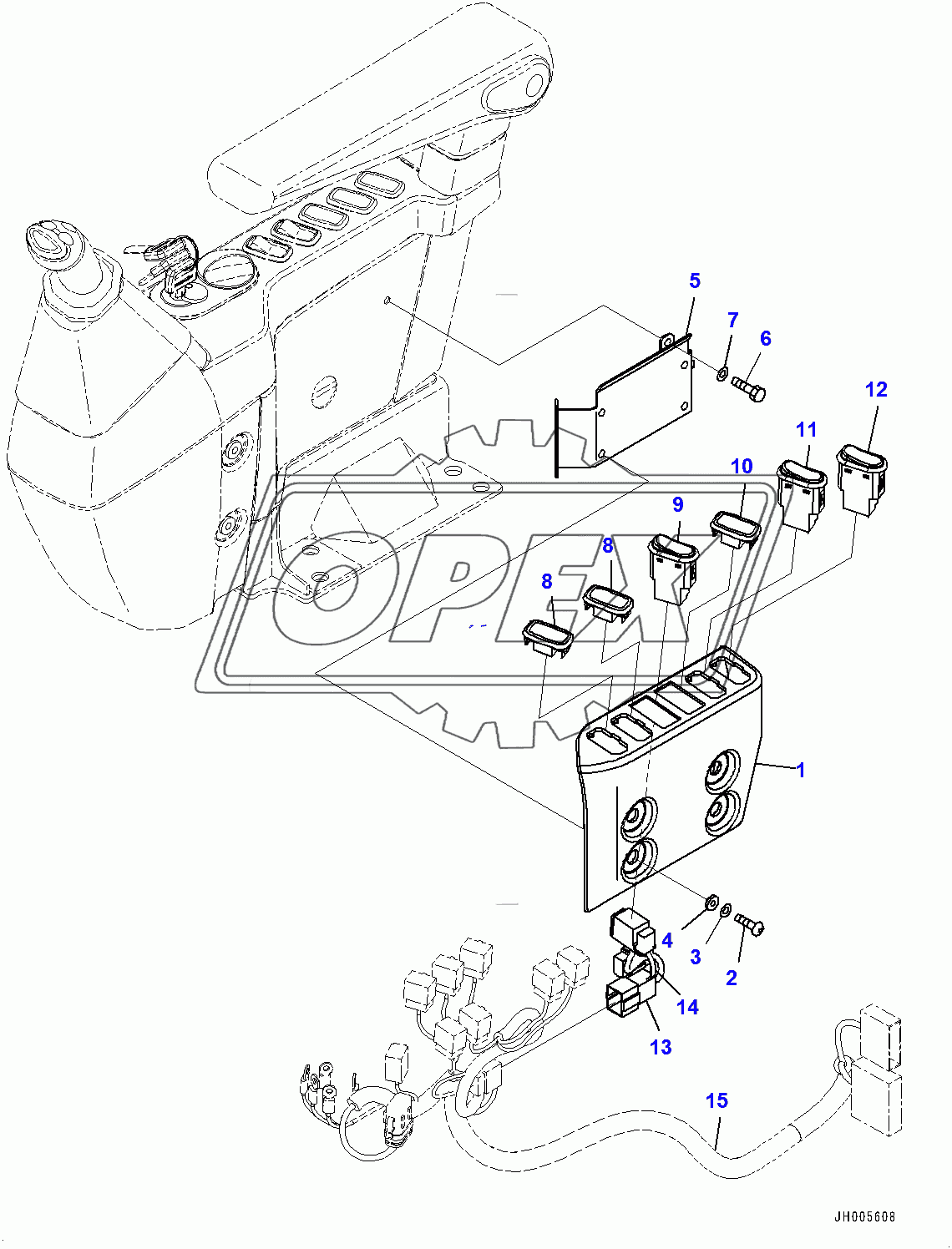  Cab, Floor, Switch (400001-)