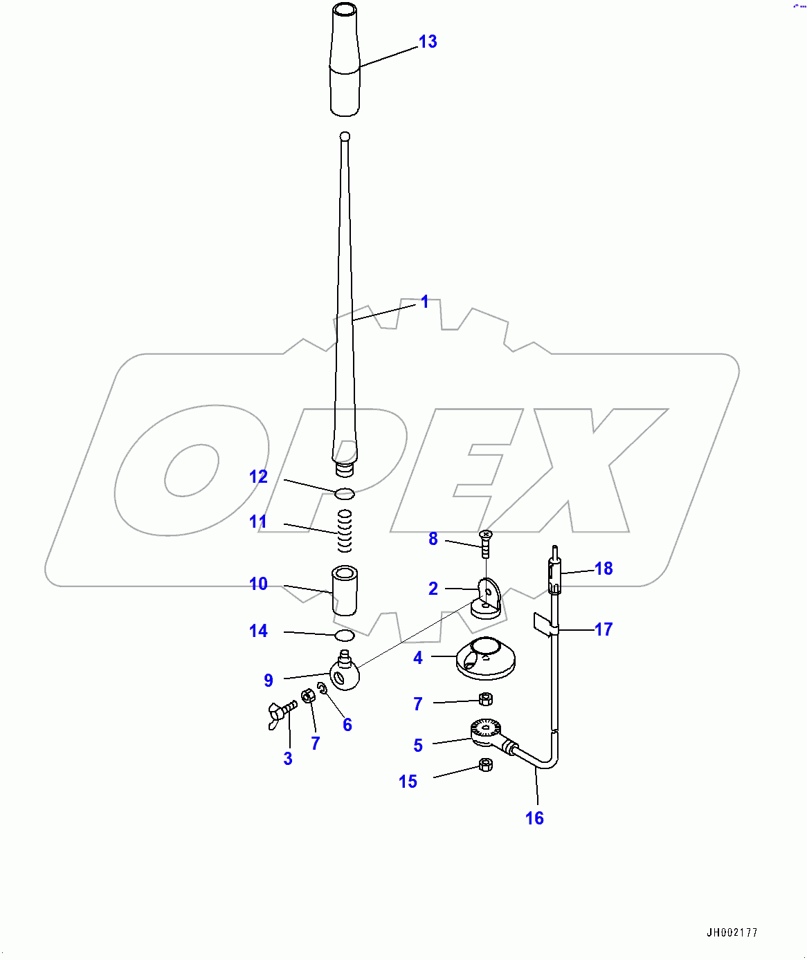  Cab, Rubber Antenna (400001-)