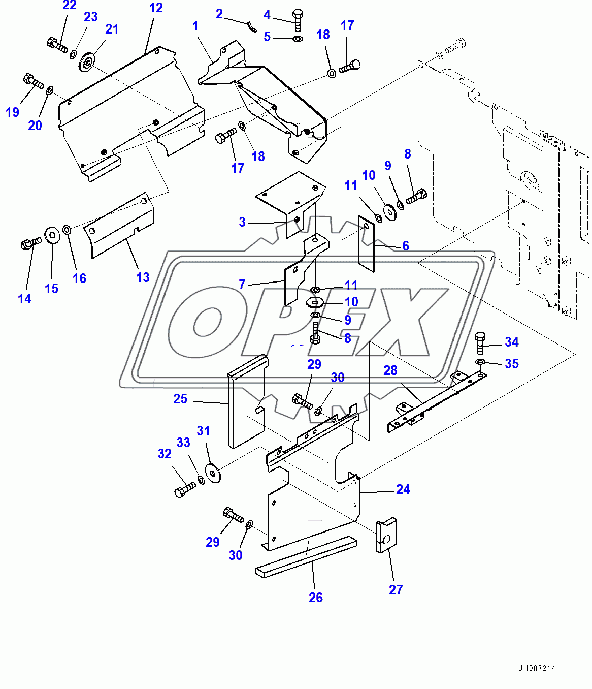  Partition, Valve and Muffler Side (400001-) 1