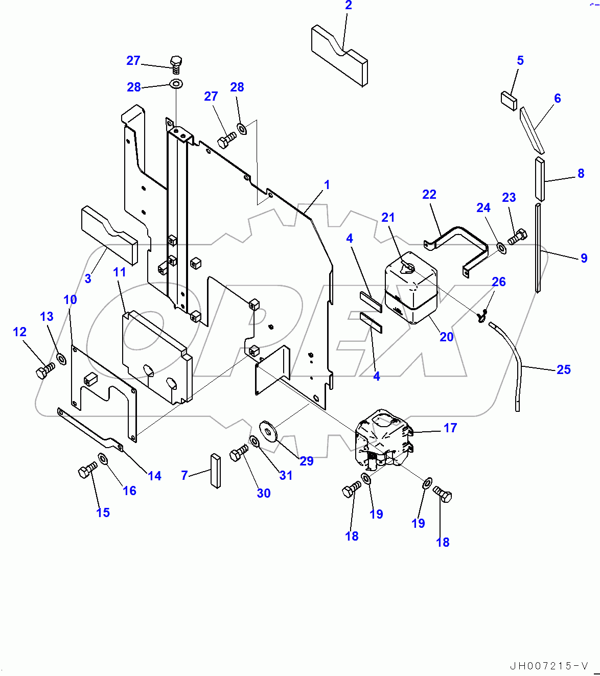  Partition, Window Washer Tank (400001-)