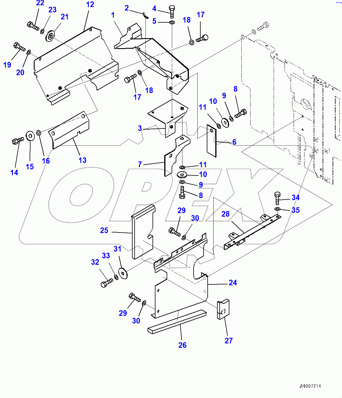  Partition, Valve and Muffler Side (400001-)