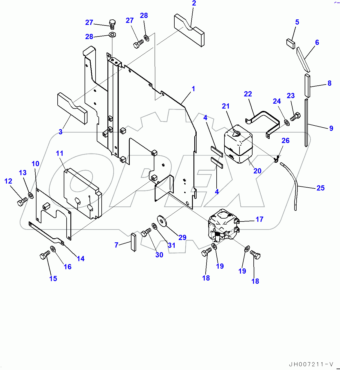  Partition, Window Washer Tank (400001-)