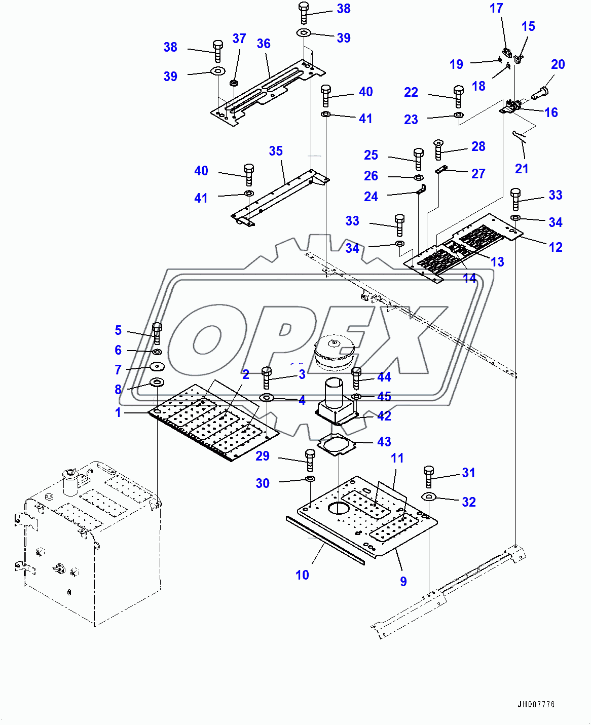  Machine Cab Cover, Cover and Duct (400001-) 1