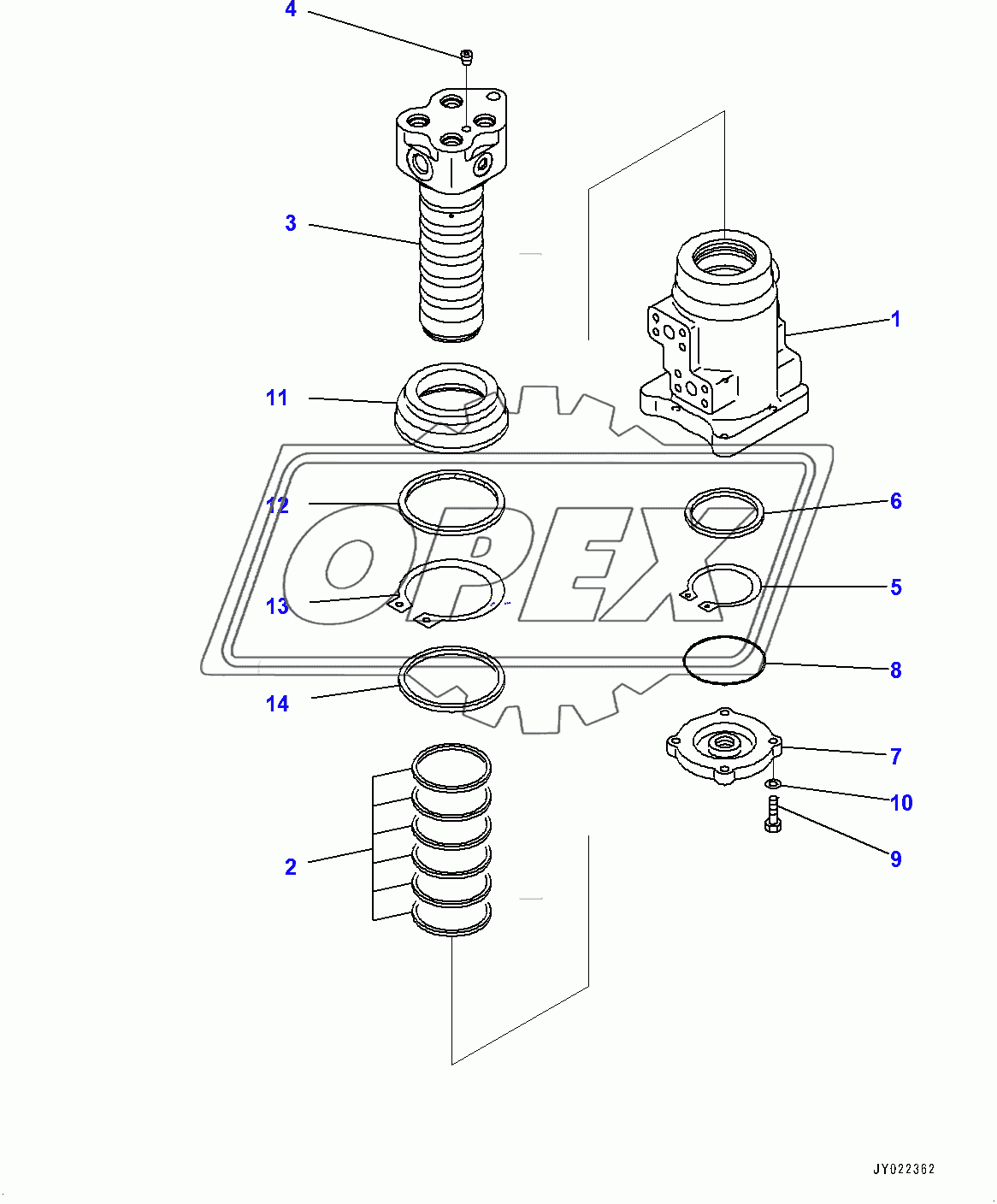  Swivel Joint, Inner Parts (400084-)