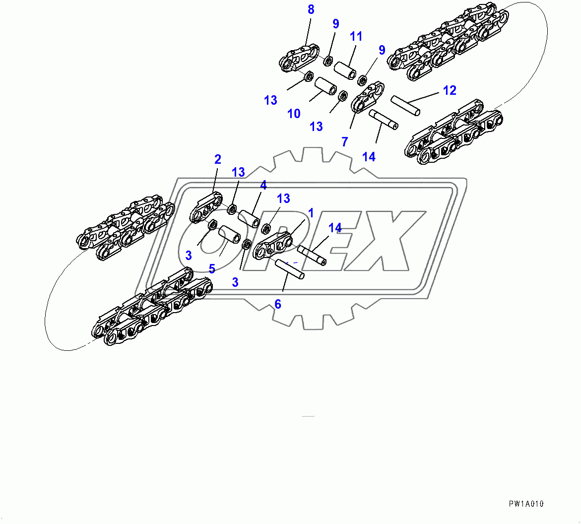  Track Link Assembly (400001-)