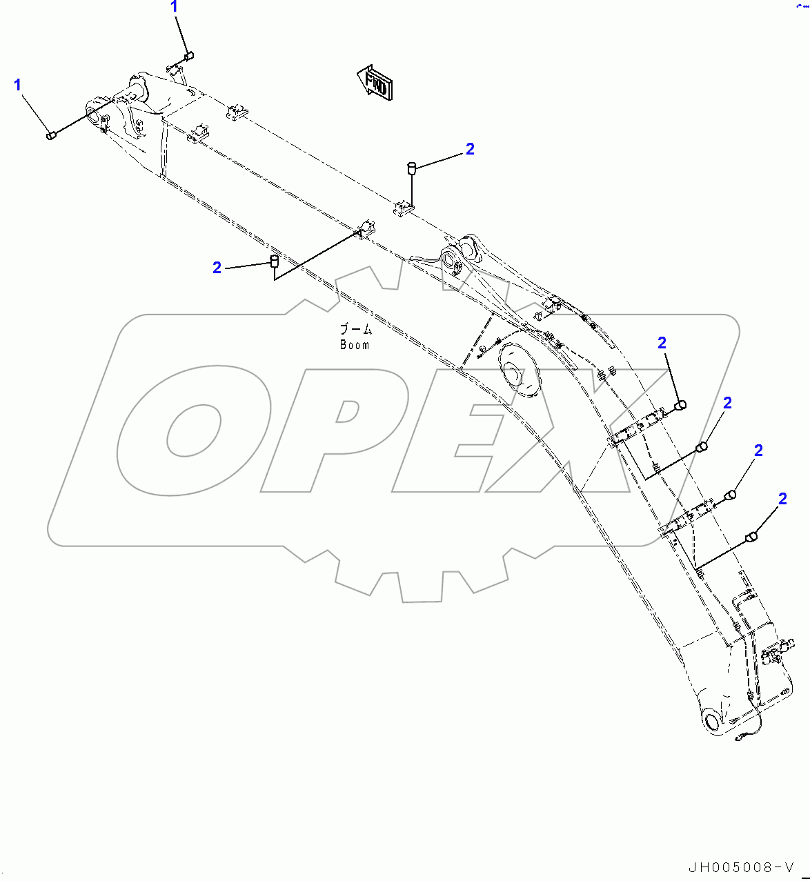  Boom, Attachment Plug (400001-)