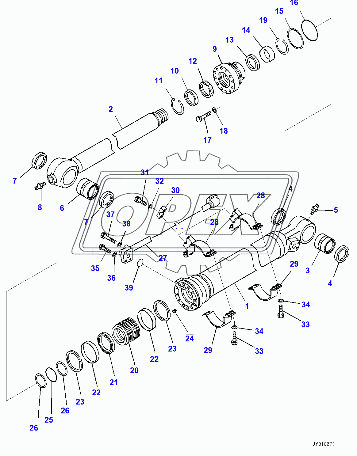  Arm, Bucket Cylinder (400001-) 1