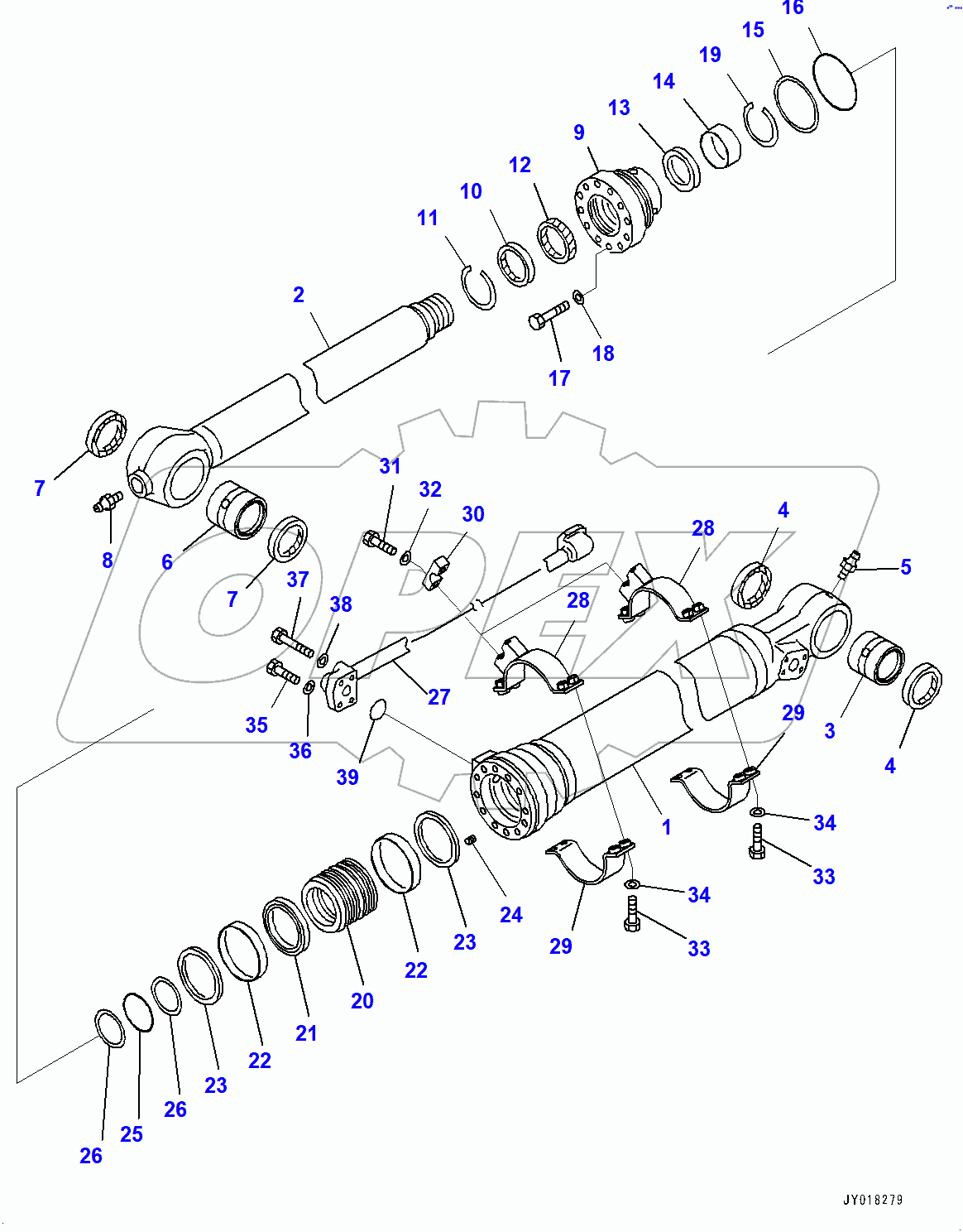  Arm, Bucket Cylinder (400001-)