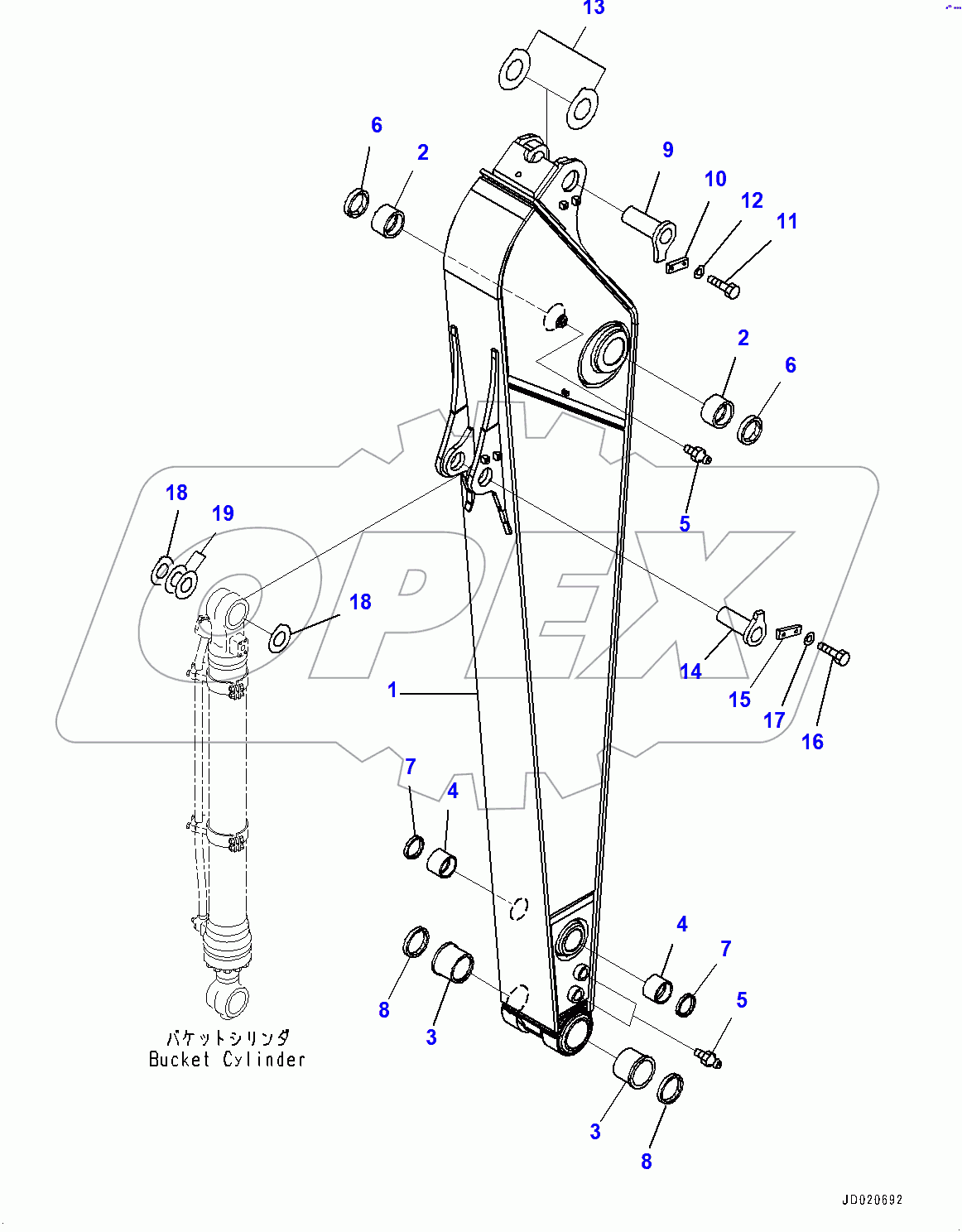  Arm, Arm and Pin (400001-)