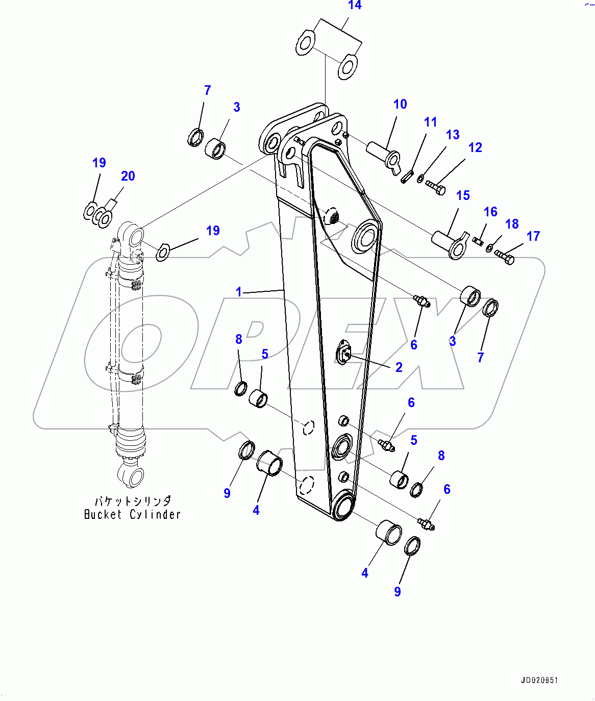  Arm, Arm and Pin (400001-)