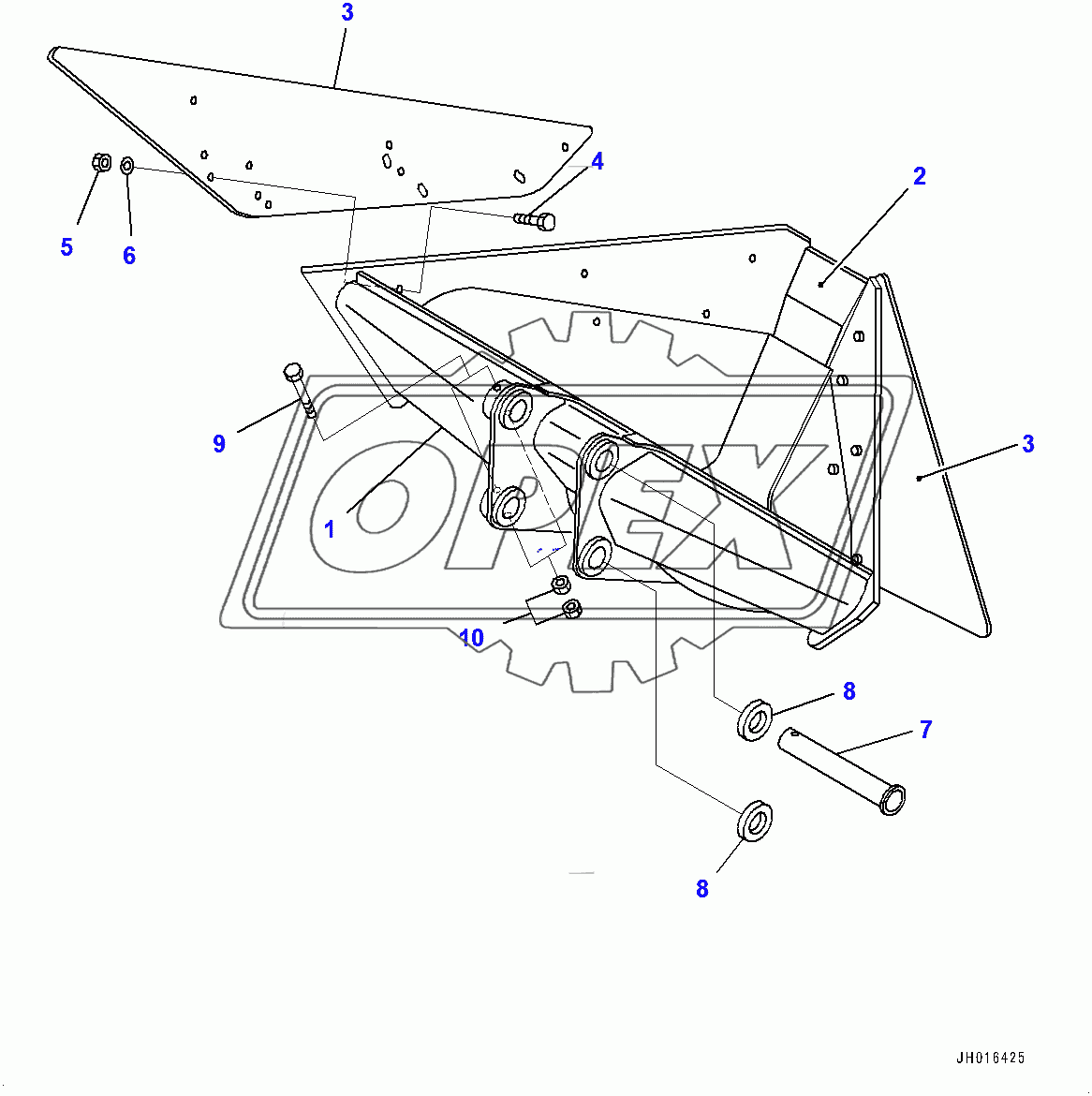  Trapezoidal Bucket,  (400474-)