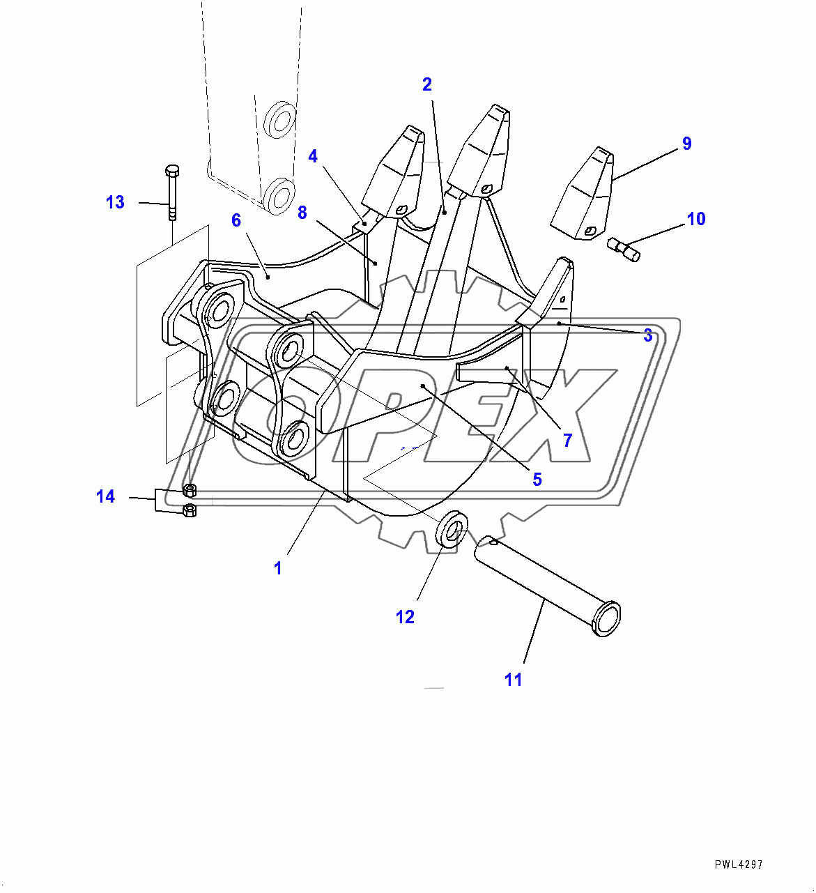  Ripper Bucket,  (400001-400473)