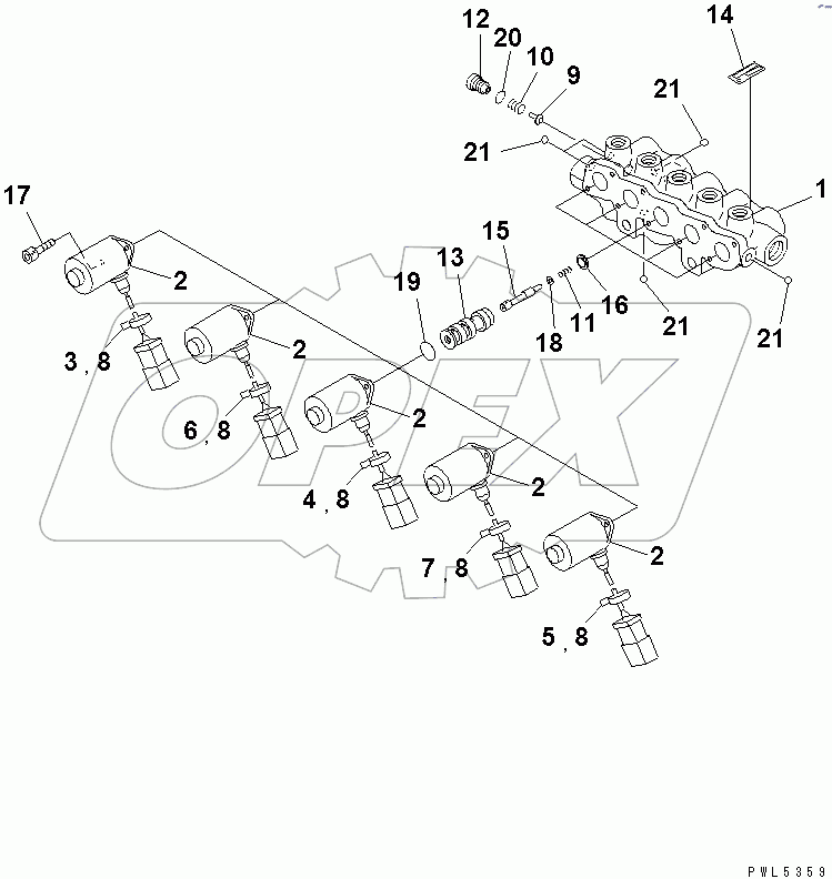  SOLENOID VALVE (INNER PARTS)(#31484-31650)