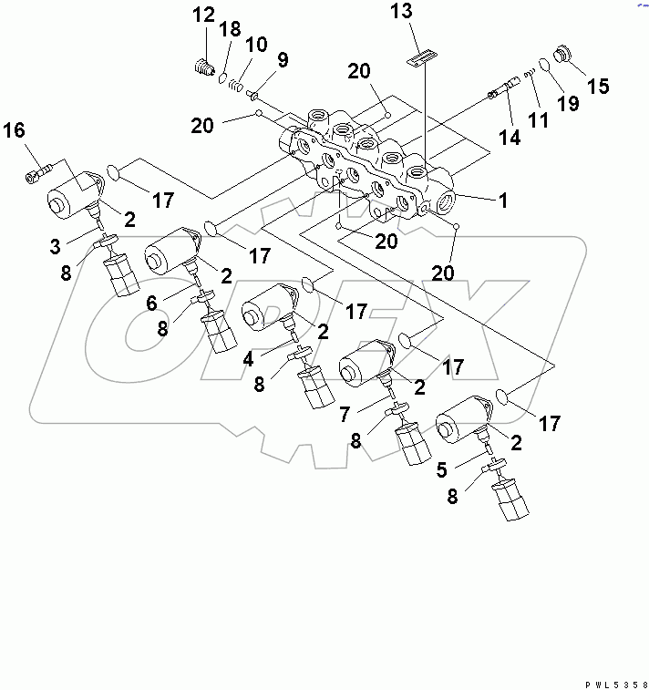  SOLENOID VALVE (INNER PARTS)(#31651-)