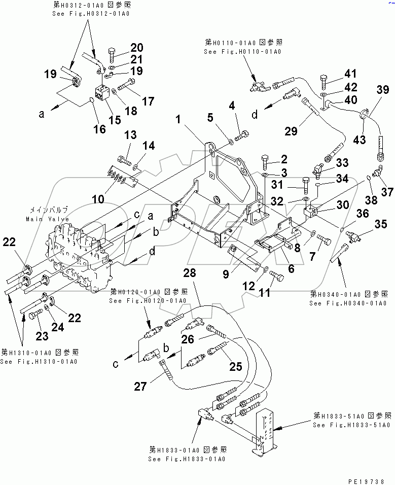  MAIN VALVE (VALVE BRACKET)(#30001-30499)