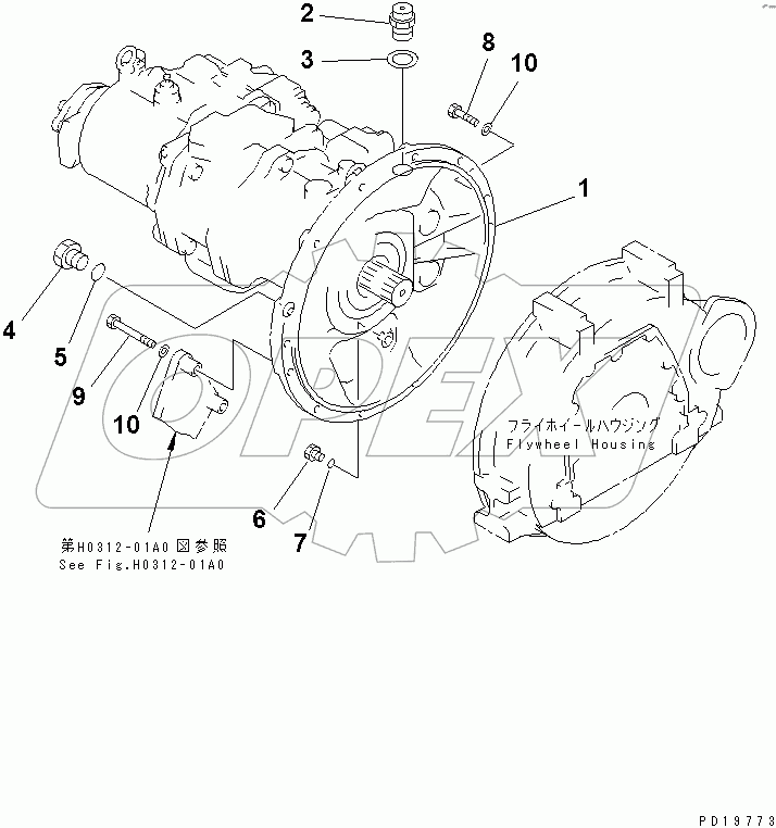  MAIN PUMP (CONNECTING PARTS)(#30916-30979)