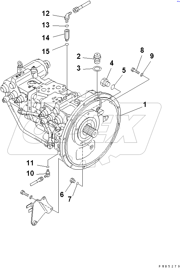 MAIN PUMP (CONNECTING PARTS)(#30980-31900)