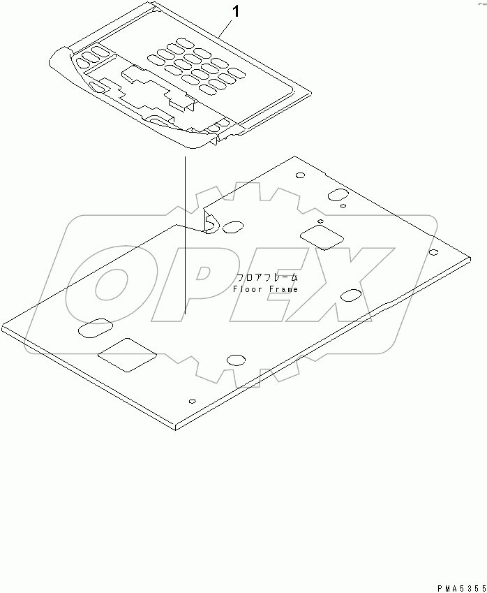  FLOOR MAT (2 ACTUATOR)