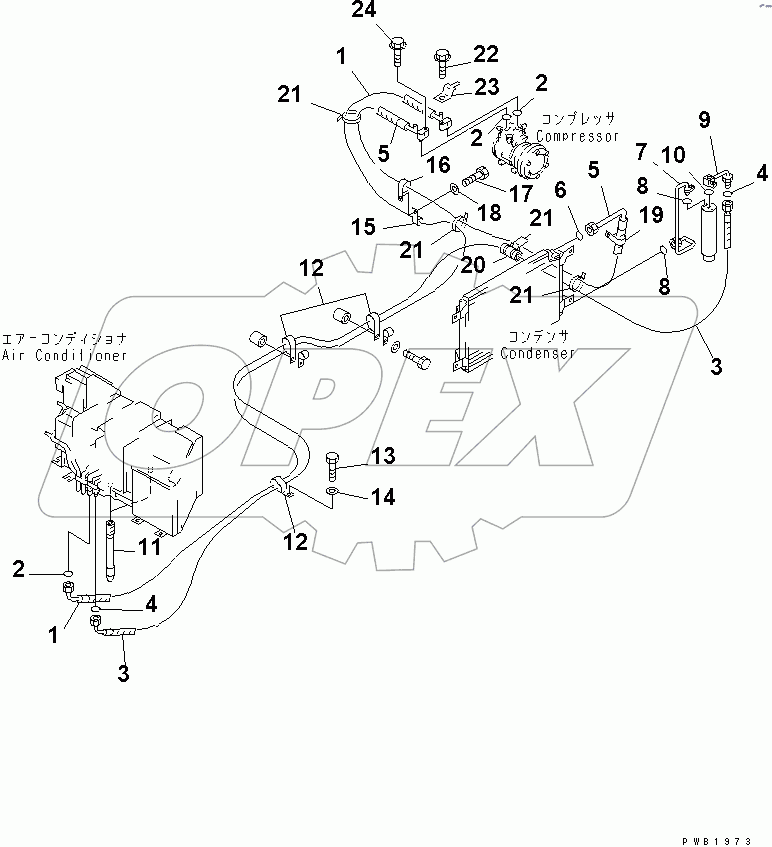  AIR CONDITIONER (COOLING LINE)(#30500-30689)