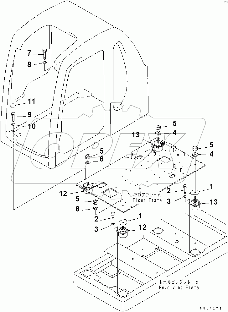  HIGH MOUNT (FLOOR FRAME)(#31651-)