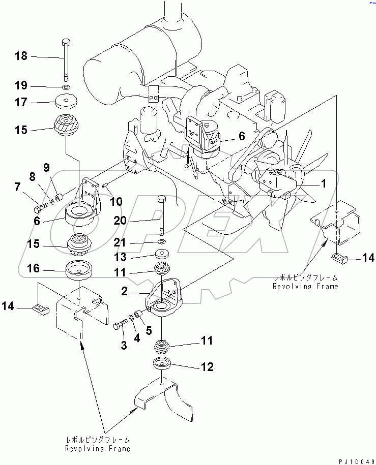  ENGINE MOUNT(#31914-)