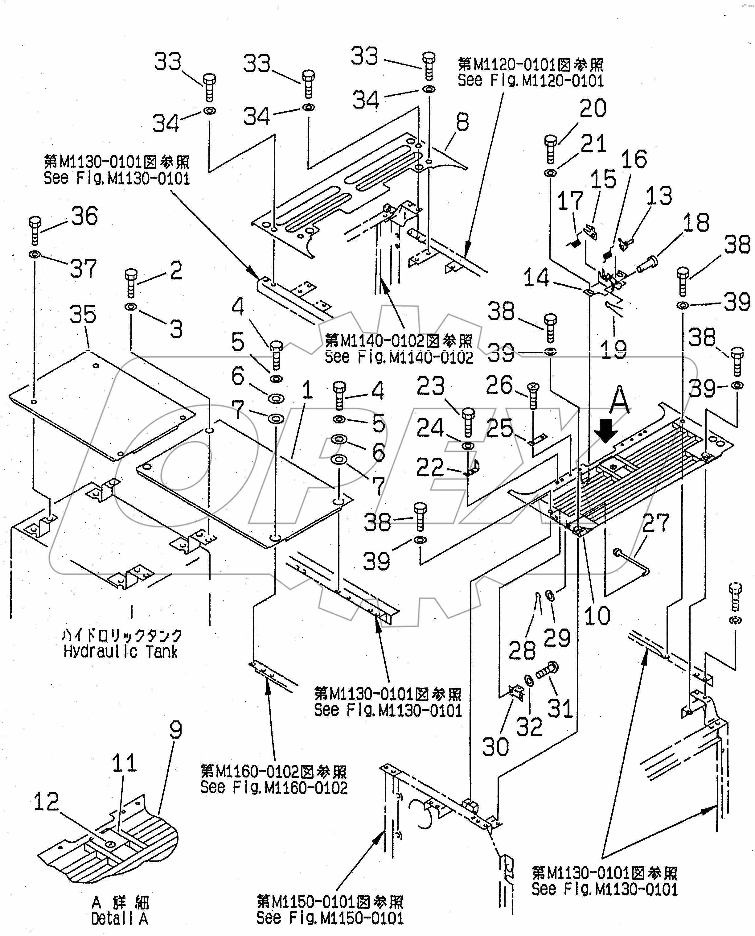  COVER (MACHINE CAB) (UPPER)(#30001-30499)