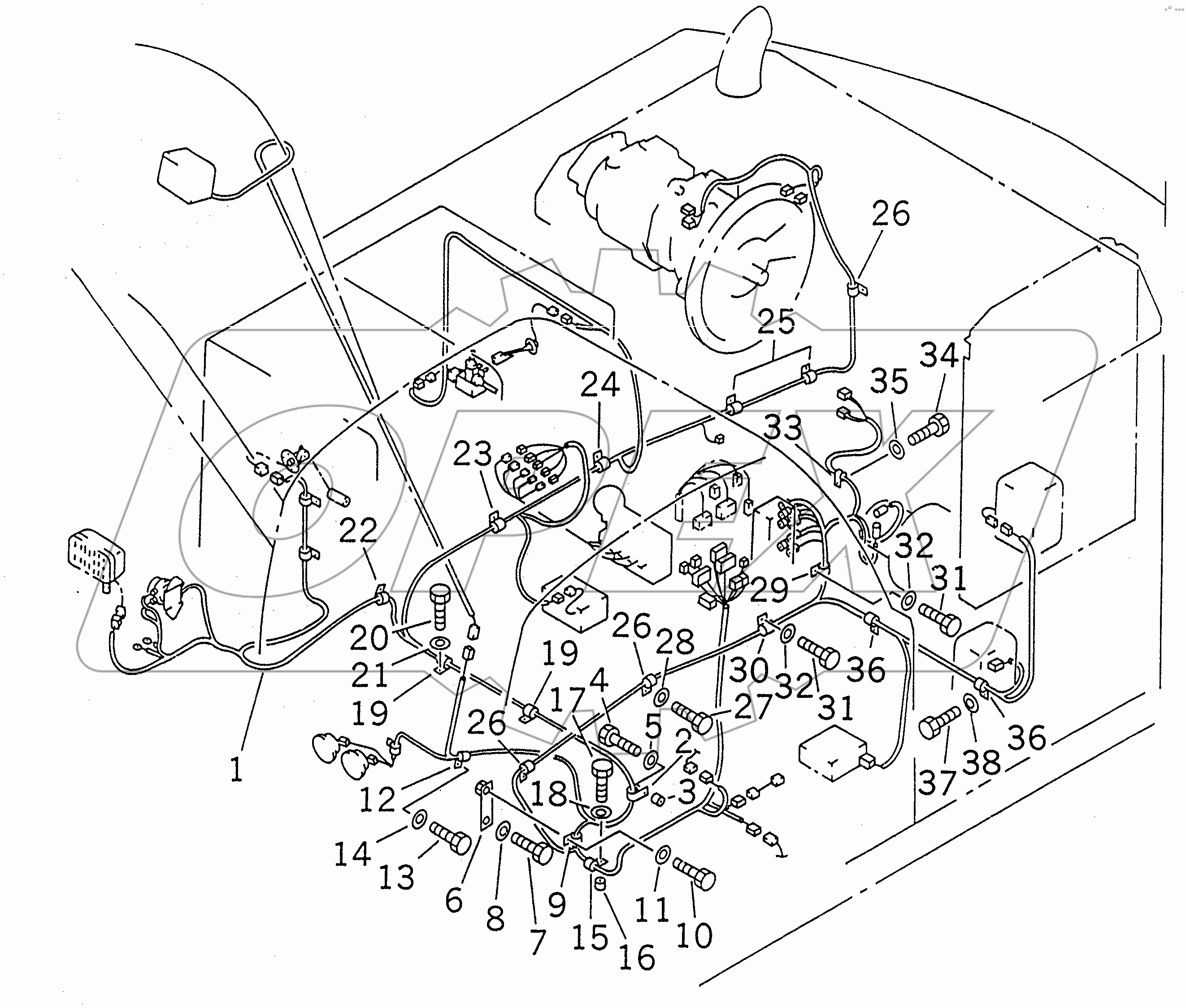  WIRING (MAIN HARNESS)(#30500-30915)