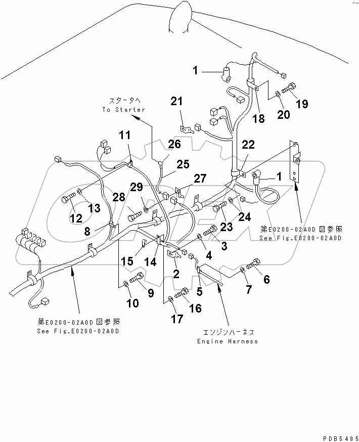  WIRING (MAIN HARNESS) (CLIP)(#30980-)
