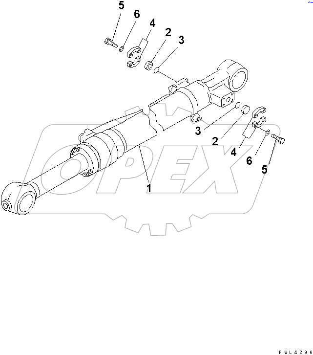  BUCKET CYLINDER (FOR COMPONENT)(#30916-)