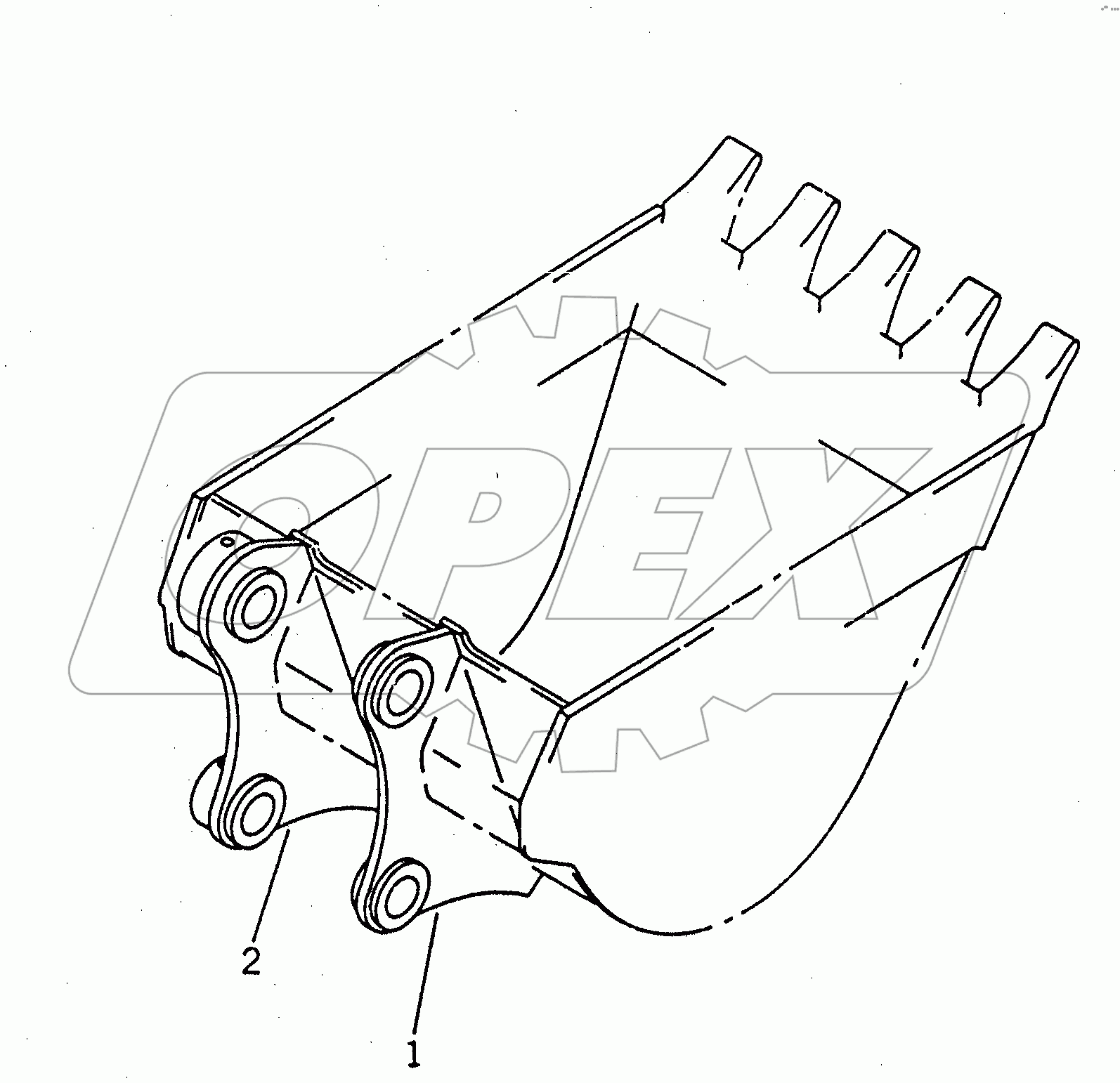  BUCKET BRACKET (WITHOUT ADJUSTER)
