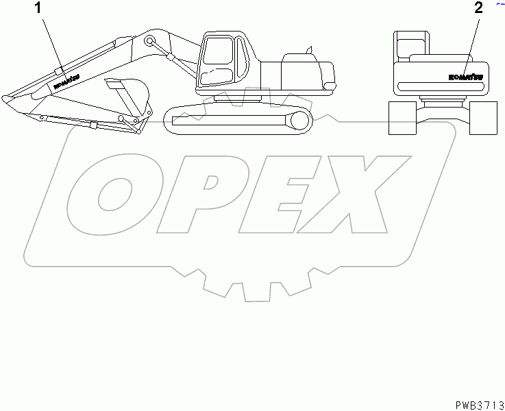  LOGO (KOMATSU) (LARGE) (ARABIC)(#30648-30997)