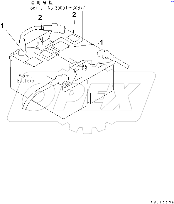  BATTERY CAUTION(#30001-31681)