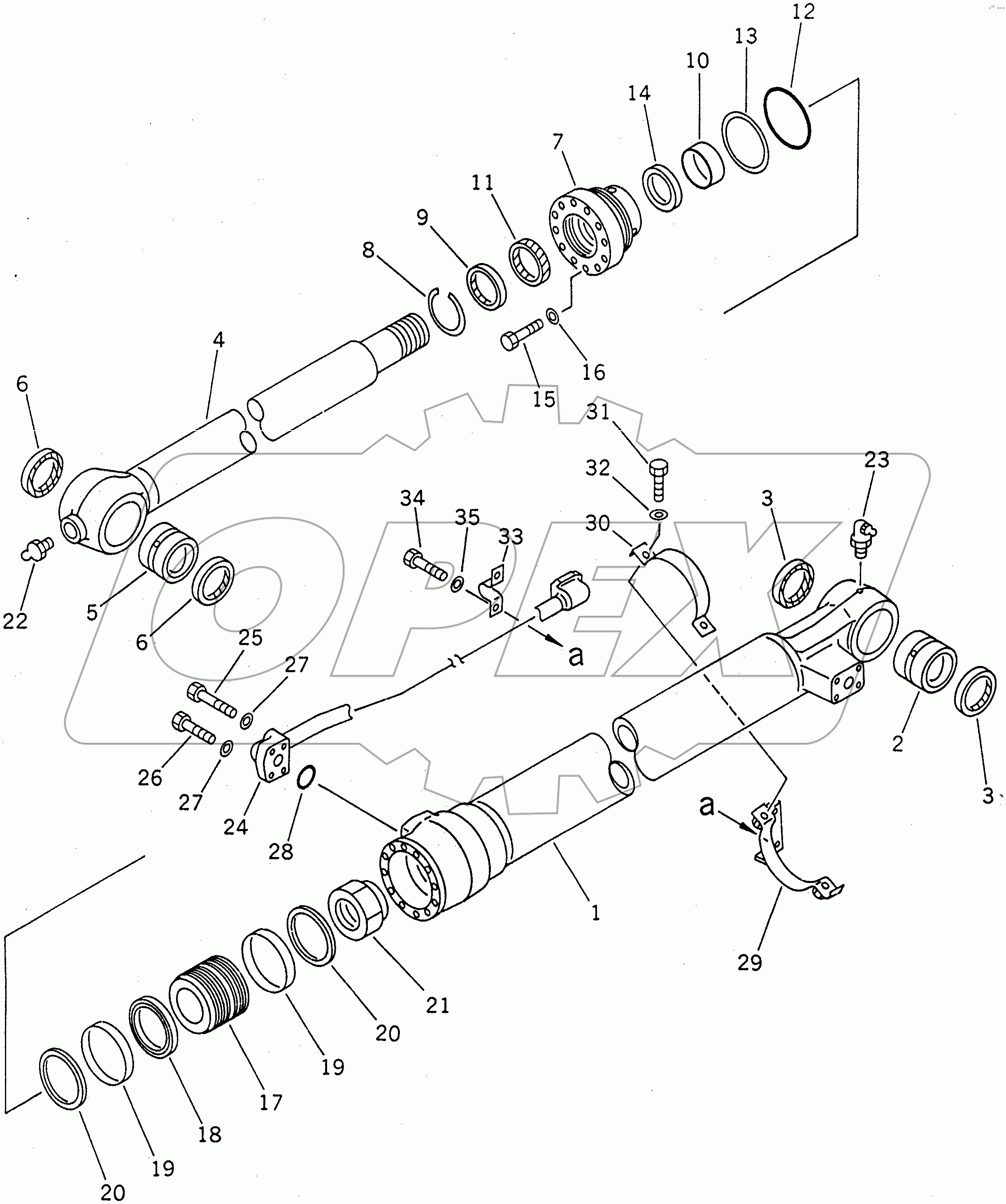  BUCKET CYLINDER (DEMOLITION SPEC.)(#30916-30979)