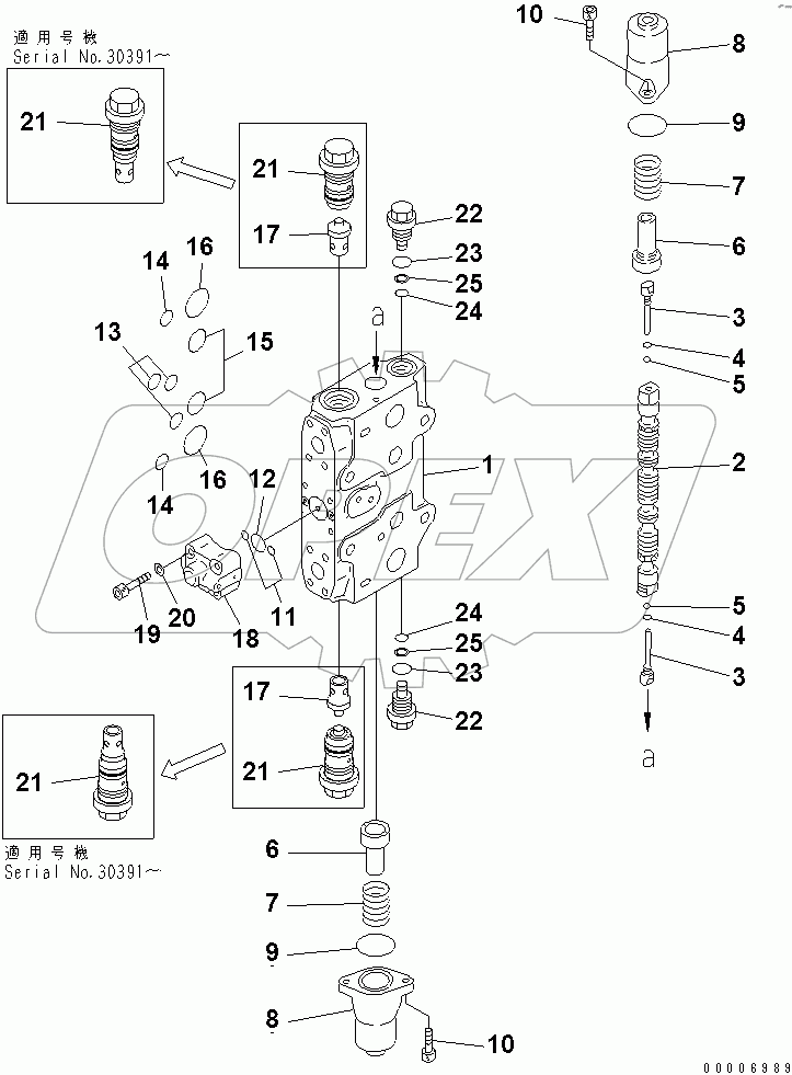  SERVICE VALVE (1/2)(#30001-30499)