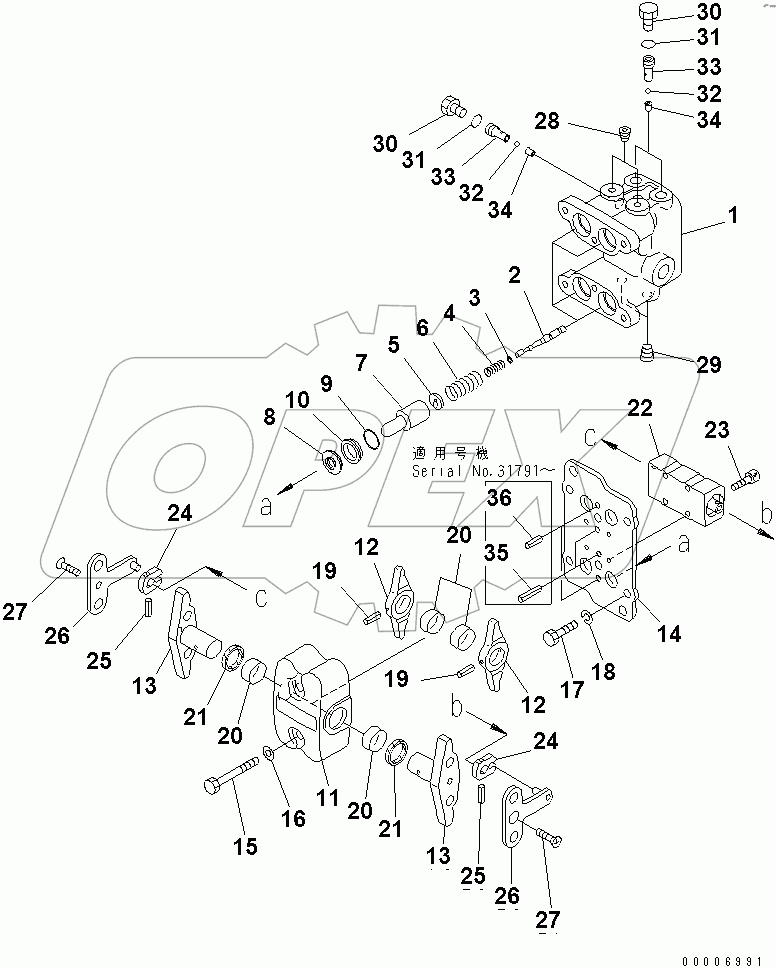  PPC VALVE (FOR TRAVEL)(#30916-)
