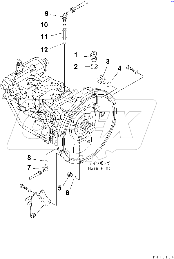  MAIN PUMP (CONNECTING PARTS)(#31901-)