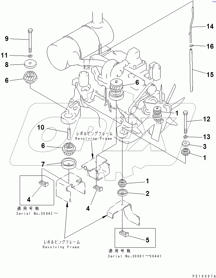  ENGINE MOUNT(#30001-30689)