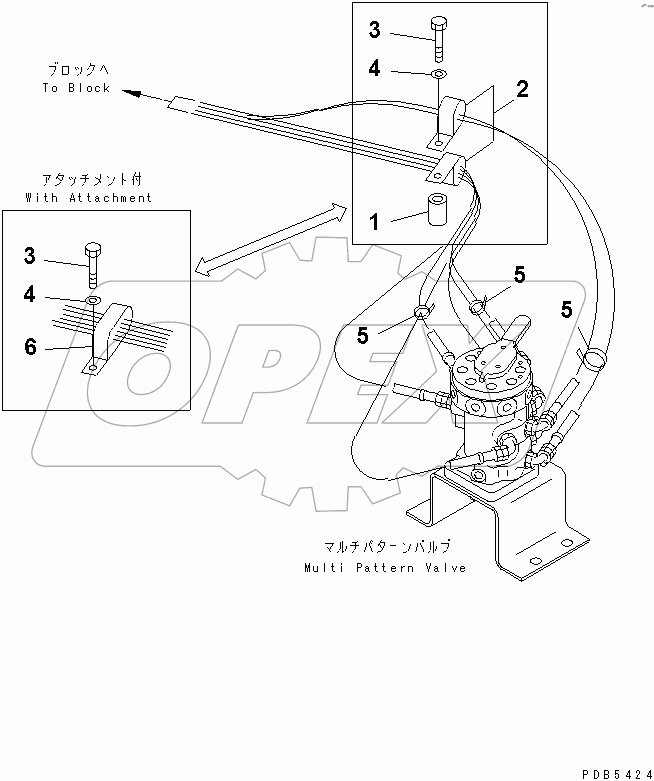  MULTI PATTERN VALVE (4WAY) (CLAMP)(#30980-)