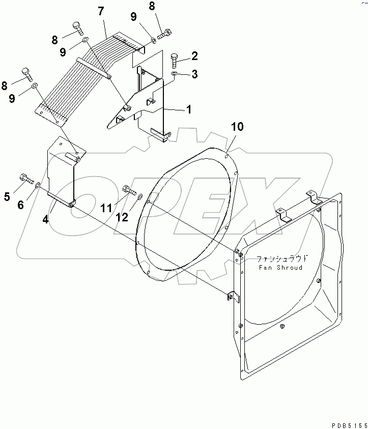  FAN GUARD (WITH AIR CONDITIONER)(#30980-)