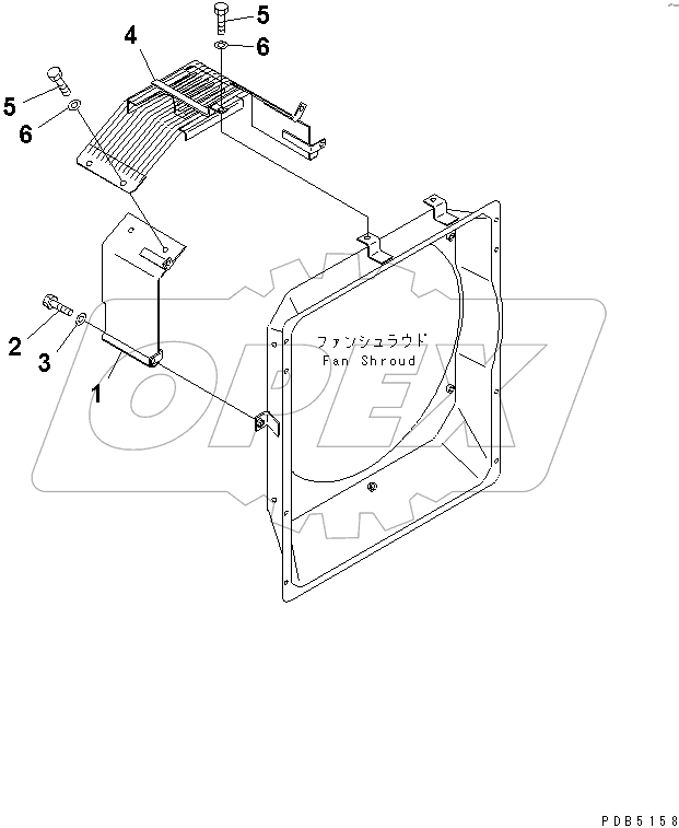  FAN GUARD (WITH AIR CONDITIONER)(#30980-)