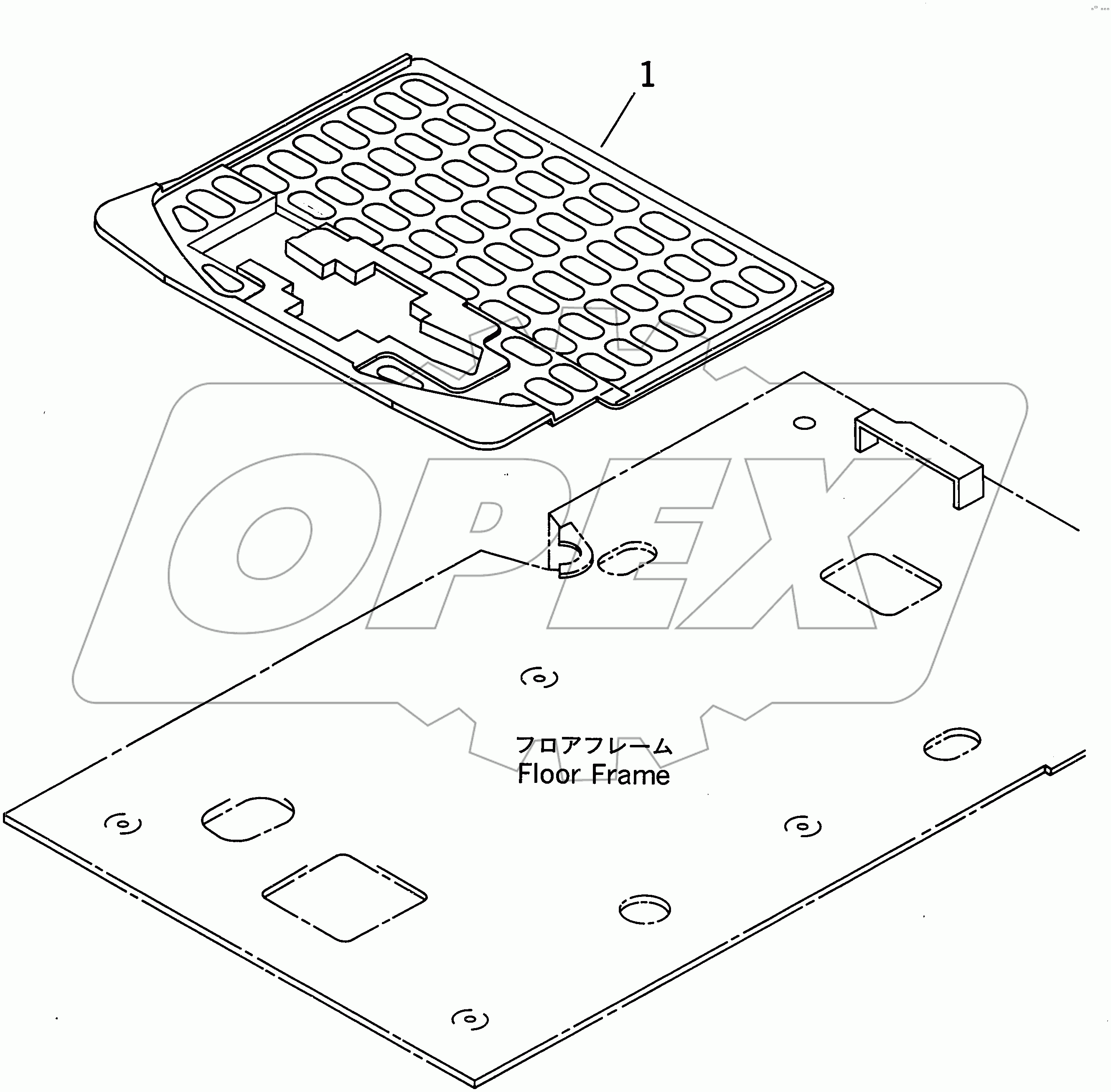  FLOOR MAT (1 ACTUATOR)