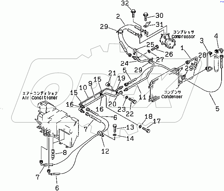  AIR CONDITIONER (COOLING LINE)(#30001-30499)