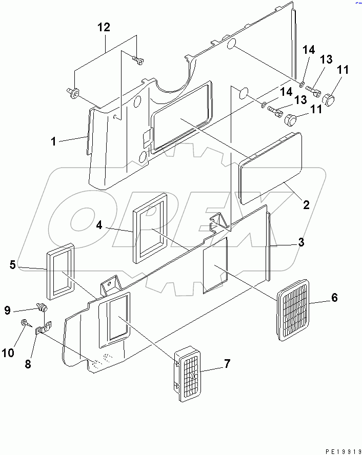  GARNISH COVER(#30916-30979)