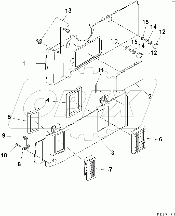  GARNISH COVER(#30980-)