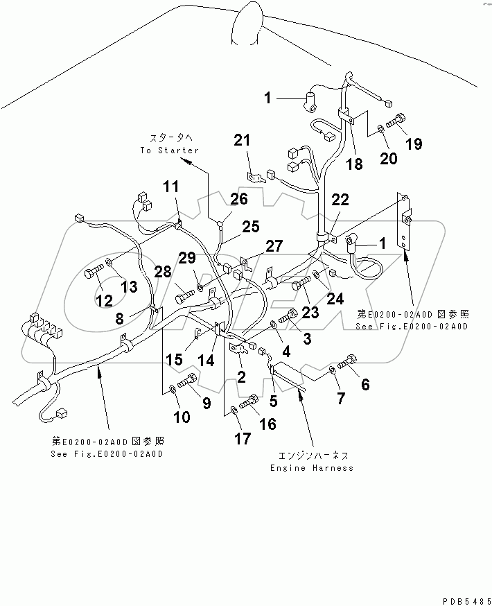  WIRING (MAIN HARNESS) (CLIP)(#30980-)