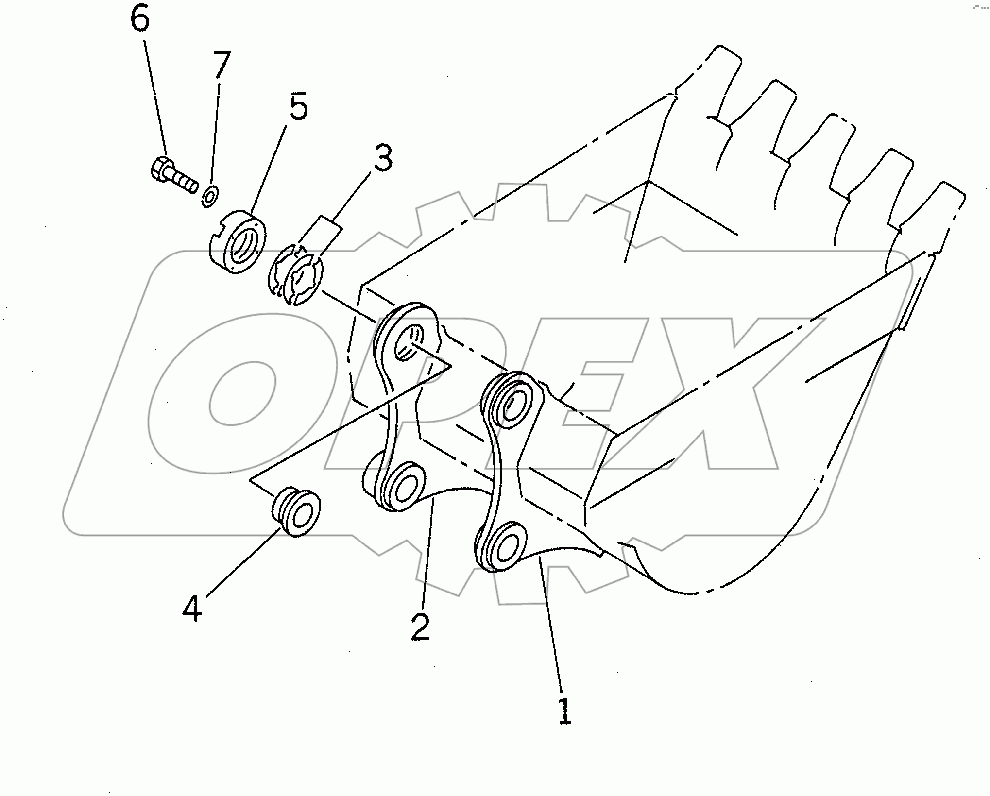  BUCKET BRACKET (WITH ADJUSTER)