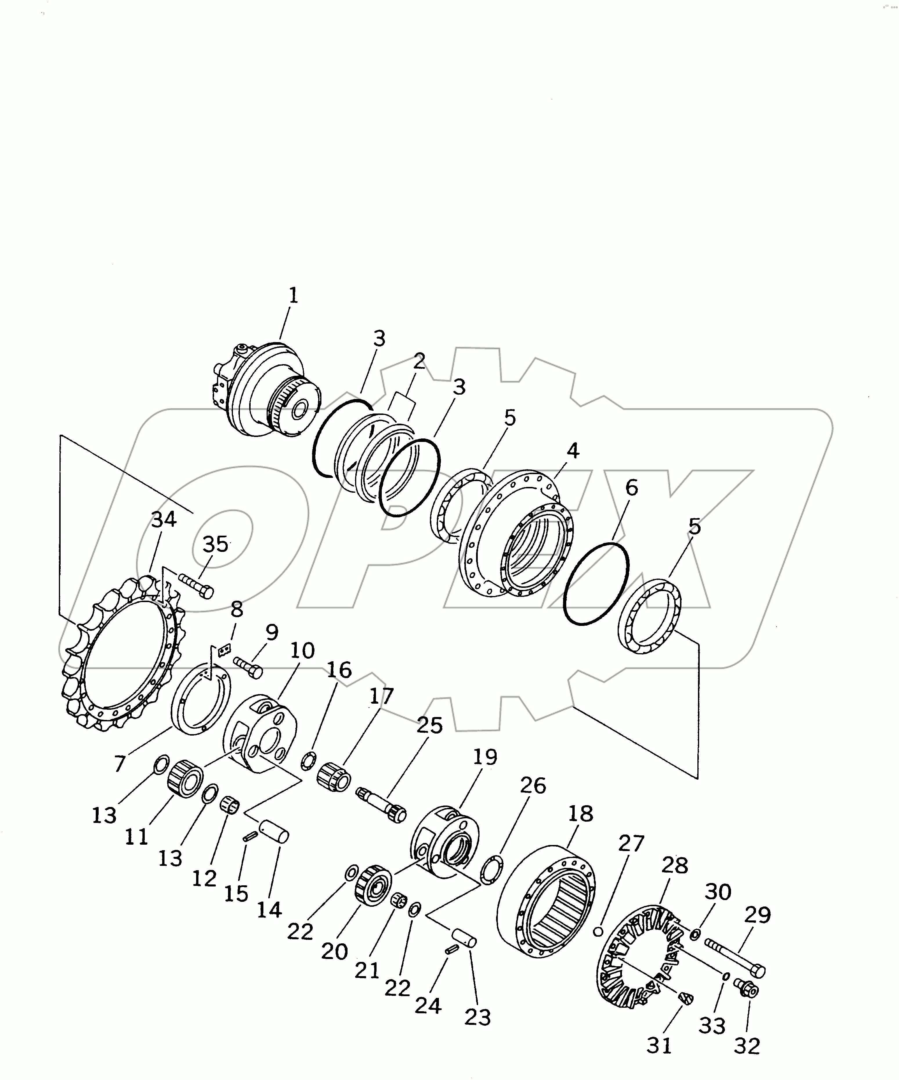  FINAL DRIVE (SUPPLY ONLY)(#30001-30689)
