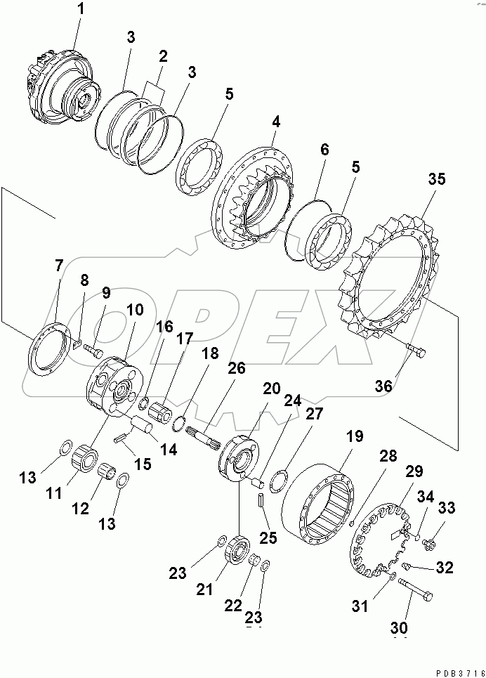  FINAL DRIVE (SUPPLY ONLY)(#30690-)